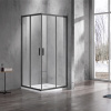 Фото душевое ограждение  azario milton  90x90 см az-nd1142 900 black
