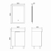 Фото тумба с раковиной comforty асти 60 см 00-00019190