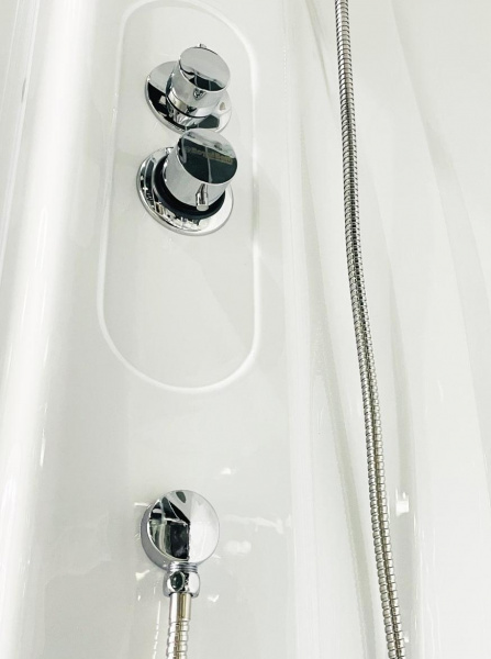 Фото душевая кабина royal bath bk rb90bk1-m-ch 90x90 см