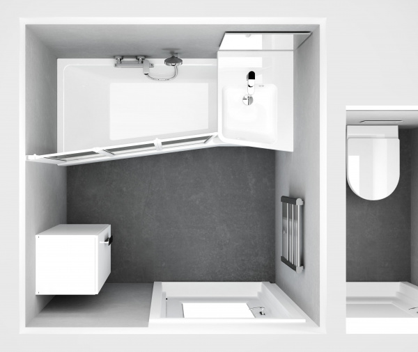 Фото акриловая ванна ravak behappy ii 160х75 см r c971000000