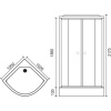 Фото душевая кабина royal bath нк rb100hk7-wc 100x100 см