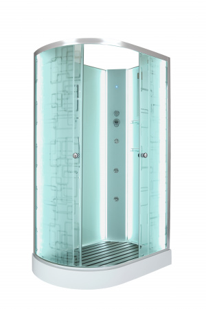 Фото душевая кабина dto 120x80 см em1512rnled+gm с гидромассажем