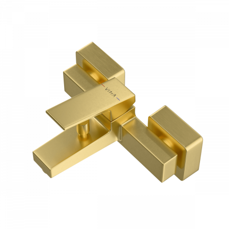 Фото смесители для ванны vitra minimax square a4352025exp цвет золото
