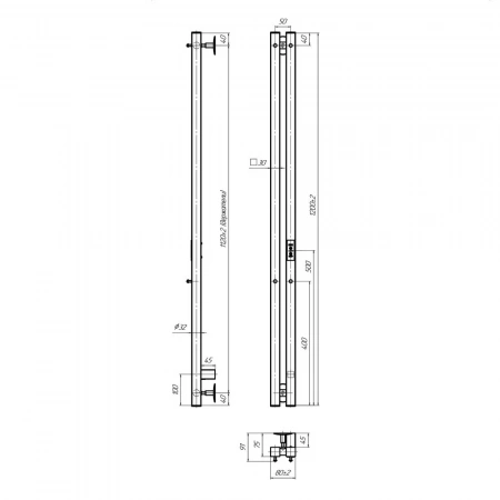 Фото электрический полотенцесушитель indigo style 2 pro 120/8 lspre120-8wmrt