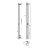Фото электрический полотенцесушитель indigo style 2 pro 120/8 lspre120-8mkgdrt