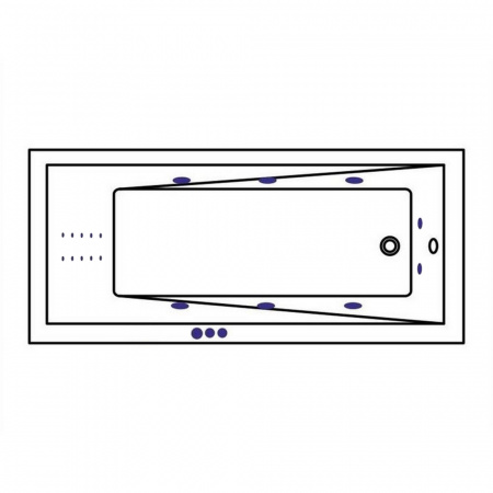 Фото акриловая ванна whitecross wave 160x70 см smart nano 0101.160070.100.smartnano.cr