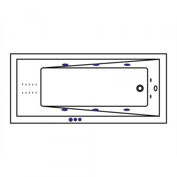 Фото акриловая ванна whitecross wave 160x70 см smart nano 0101.160070.100.smartnano.cr