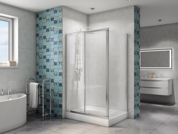 Фото душевое ограждение 	belbagno due 80x120 см due-ah-1-120/80-c-cr