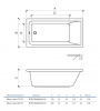 Фото акриловая ванна alba spa marry slim 170x70 см впрсб0390000100