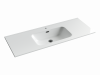 Раковина накладная Ceramicanova Element 121 см, цвет: белый CN7006
