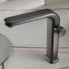 Фото смеситель для раковины black&white u7640gm