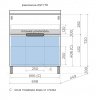 Фото тумба под раковину style line матис 70 см лс-00002436