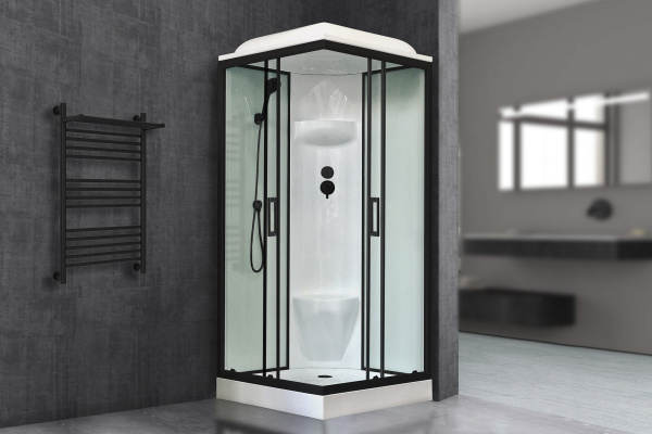 Фото душевая кабина royal bath нр rb80hp6-wt-bl 80x80 см