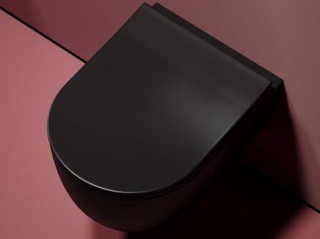 Фото унитаз подвесной, безободковый ceramicanova modena cn6063mb