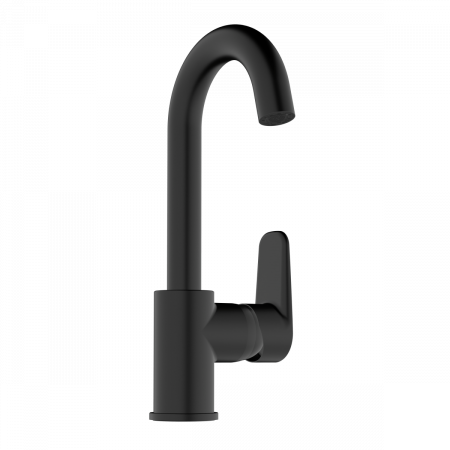Фото смесители для раковины vitra flow soft a4316036exp цвет черный