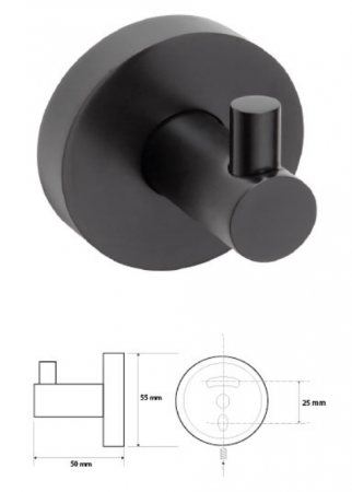 Фото крючок bemeta dark 104106020