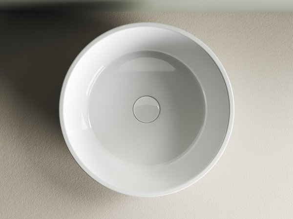 Фото раковина накладная ceramicanova element 41 см, цвет: белый cn6021