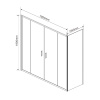 Фото душевой уголок vincea garda 190x100 см vsr-1g21019cl