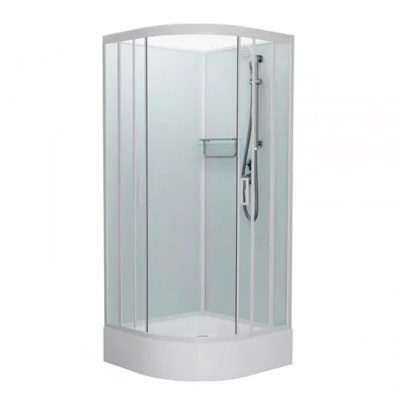 Фото душевая кабина frank f409/1 м white 90x90 см 20025