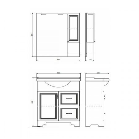 Фото зеркало comforty севилья 85 см 3132625
