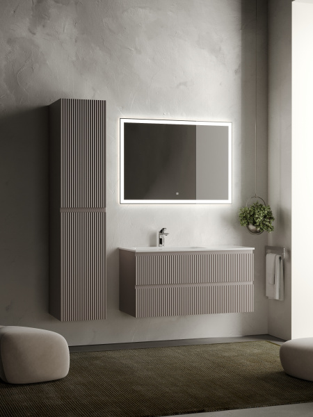 Фото тумба под раковину sancos snob r 100 см, цвет: doha soft snr100lsm