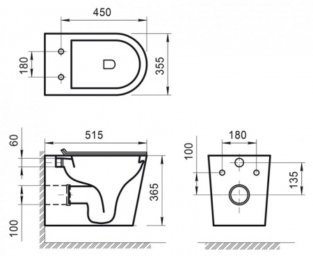 Фото унитаз подвесной belbagno flay-r bb053chr