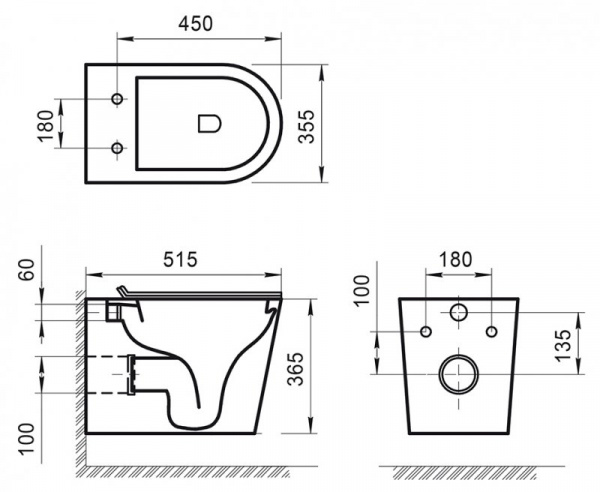 Фото унитаз подвесной belbagno flay-r bb053chr