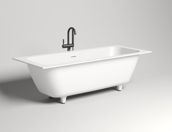 Фото ванна из искусственного камня salini orlanda axis kit 180x80 см 103322m матовая