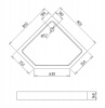 Фото поддон акриловый gemy 80x80 см st09t