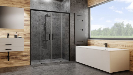 Фото душевая дверь radaway idea black dwd 180 см 387128-54-01