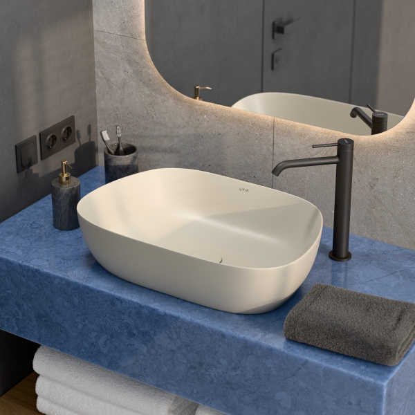 Фото раковина накладная vitra outline recycled 63 см 7993b066-0016