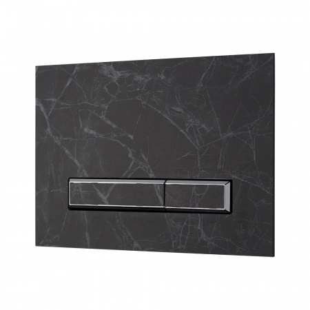 Фото клавиша смыва kk-pol lapis grande v1, quartz (nero greco)
