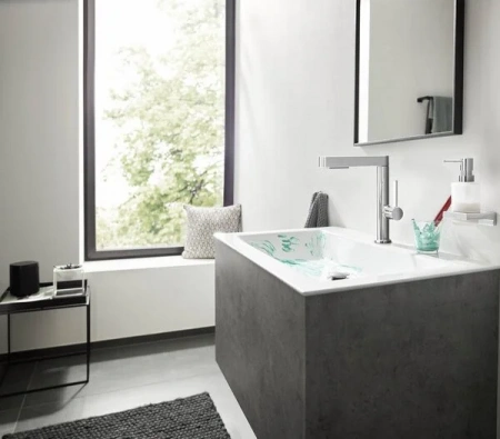 Фото смеситель для раковины hansgrohe finoris 76063000
