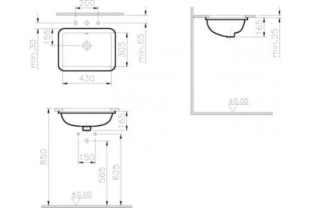 Фото раковина vitra s20 43 см 5474b003-0618