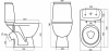 Фото унитаз-компакт с сиденьем am.pm origin one 818607sc