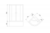 Фото душевое ограждение royal bath bk rb90bk-t-bl 90x90 см