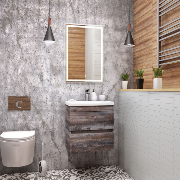 Фото тумба под раковину art&max family 50 см family-500-2c-so-pe