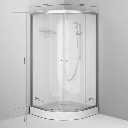Фото душевая кабина am.pm x-joy 100х100 см w94c-401-100mt