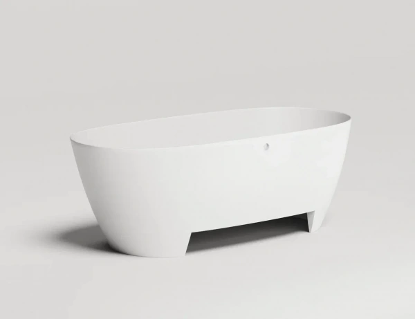 Фото ванна из искусственного камня salini sofia light 165x75 см 103711g глянцевая