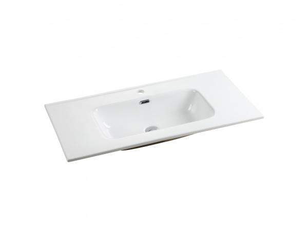 Фото раковина накладная ceramicanova element 101 см, цвет: белый cn7003