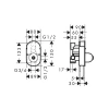 Фото смеситель для ванны hansgrohe rebris 72459670s