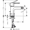 Фото смеситель для биде hansgrohe rebris e 72213000