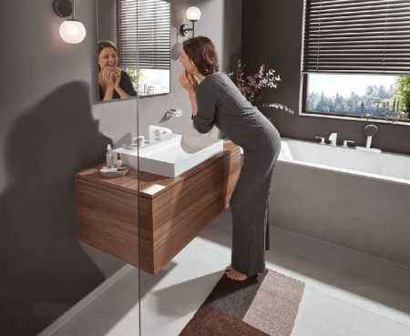 Фото смеситель на борт ванны hansgrohe vivenis 75444700