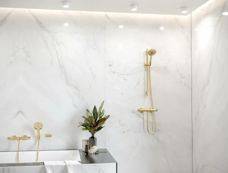 Фото термостатический смеситель для ванны hansgrohe ecostat comfort 13114990