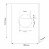 Фото клавиша смыва abber ac0126bg золото брашированное
