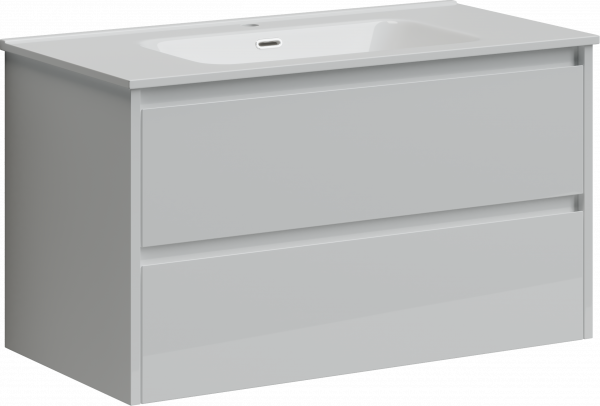 Фото тумба под раковину sancos libra 90 см, цвет: белый lb90w