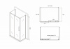 Фото душевое ограждение abber schwarzer diamant 180x80 см ag30180bh-s80b-s80b
