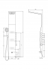 Фото душевая панель с гидромассажем taliente a04 ta-g-a04wcr+s