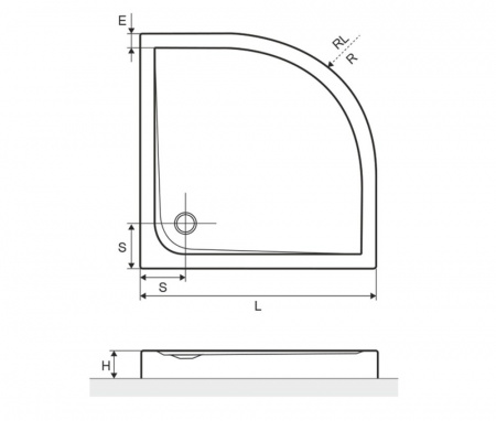 Фото поддон excellent sense compact 100x100 см brex.sen10whc