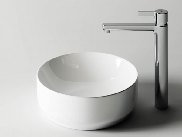 Фото раковина накладная ceramicanova element 35.5 см, цвет: белый cn6005